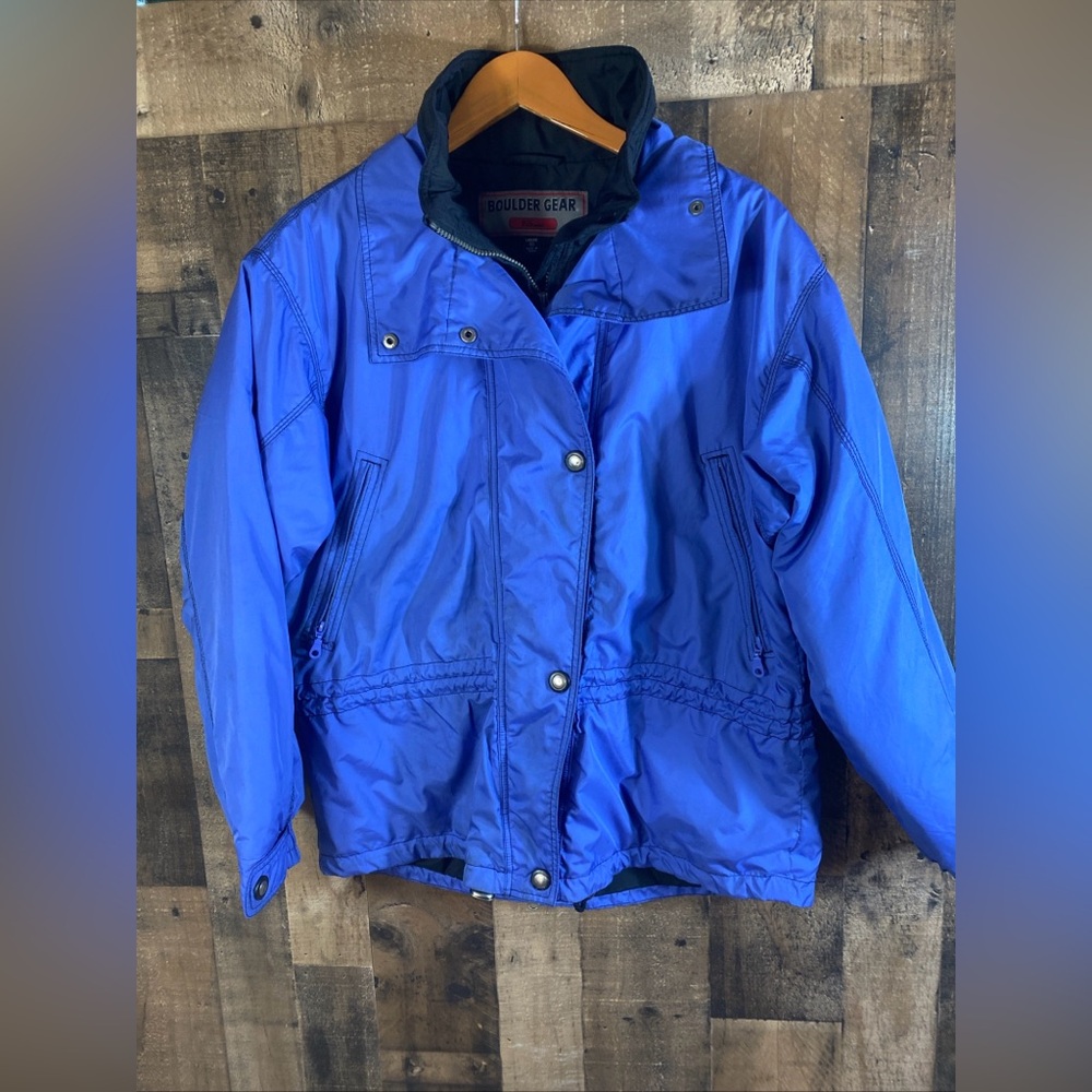 Boulder Gear Coat Womens Sz 10 Full Zip Purple Ski Jacket Winter Vintage‎